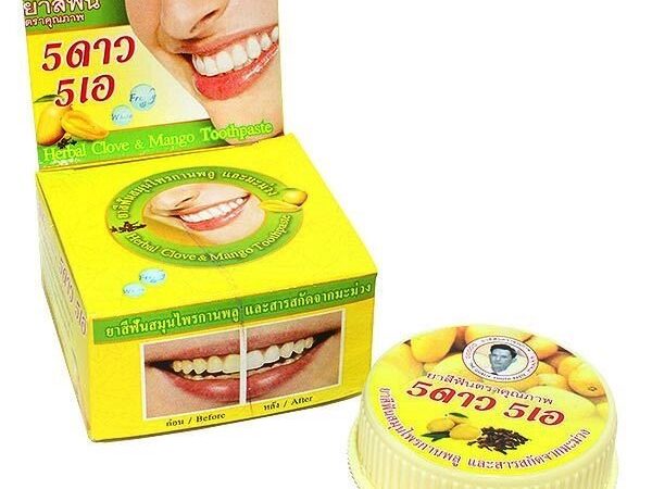 Зубная паста с экстрактом Манго и Гвоздики 5 Star Herbal Clove  Mango Toothpaste, Таиланд