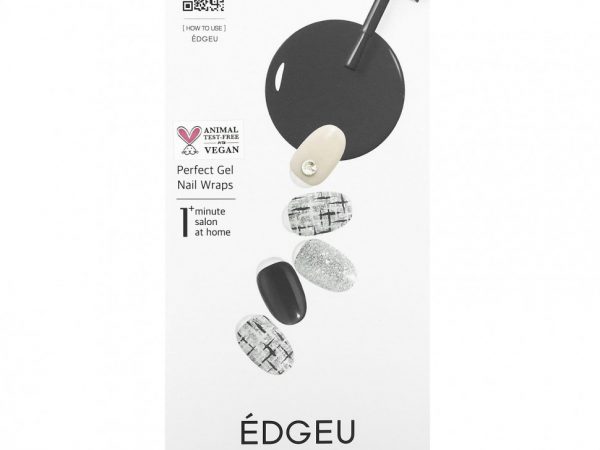 Edgeu, Гелевые обертывания для ногтей Perfect, ENP434, формальный твид, набор из 16 полосок