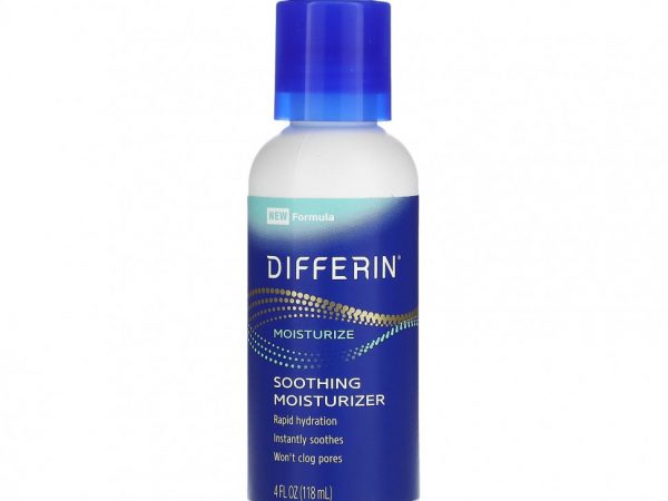 Differin, Успокаивающее увлажняющее средство, 118 мл (4 жидк. Унции)