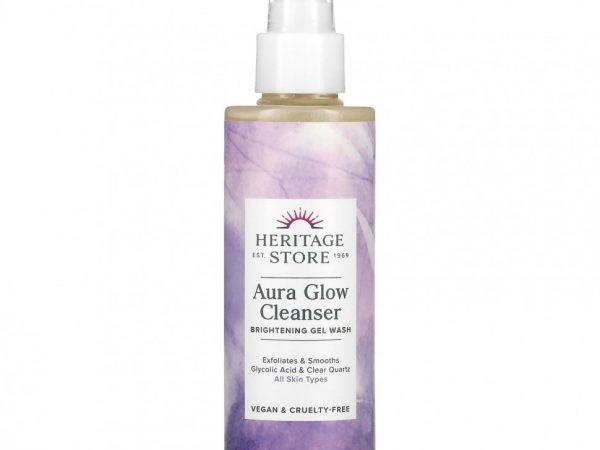 Heritage Store, Aura Gel Cleanser, осветляющий гель для умывания, 177 мл (6 жидк. Унций)
