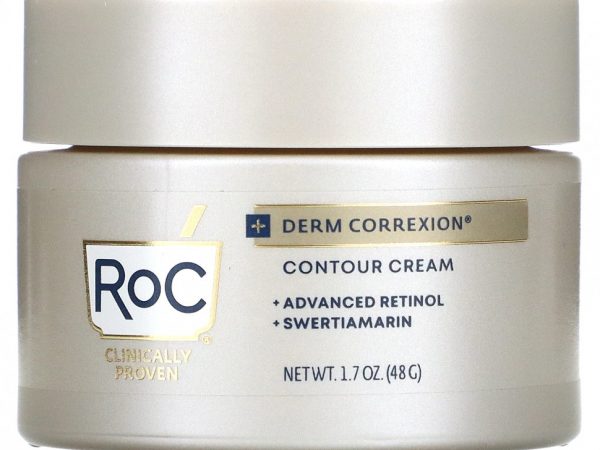 RoC, Derm Correxion, Contour Cream, Advanced Retinol & Swertiamarin, 1.7 fl oz (50 ml)