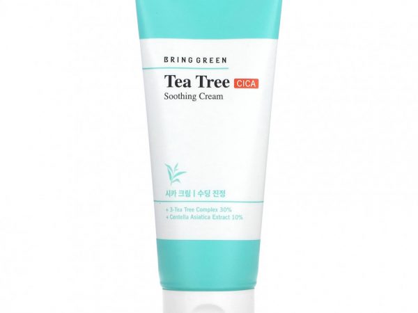 Bring Green, Успокаивающий крем Tea Tree CICA, 100 мл (3,38 жидк. Унции)