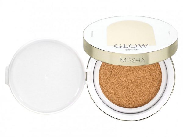 Missha, Glow Cushion, № 25, янтарный, 14 г (0,49 унции)