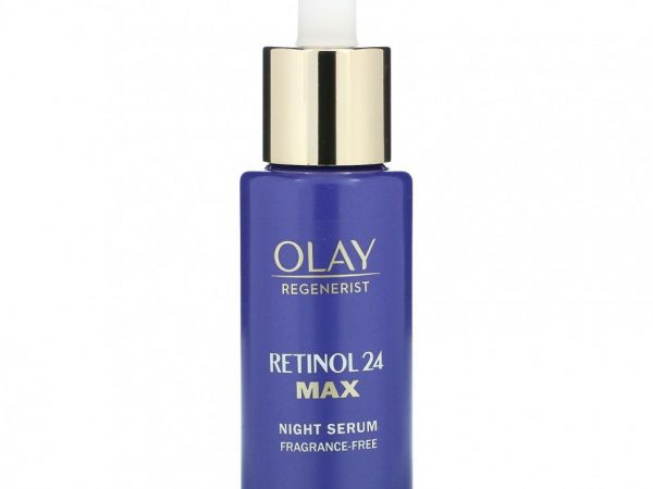 Olay, Regenerist, ретинол 24, ночная сыворотка, без отдушек, 40 мл (1,3 жидк. Унции)