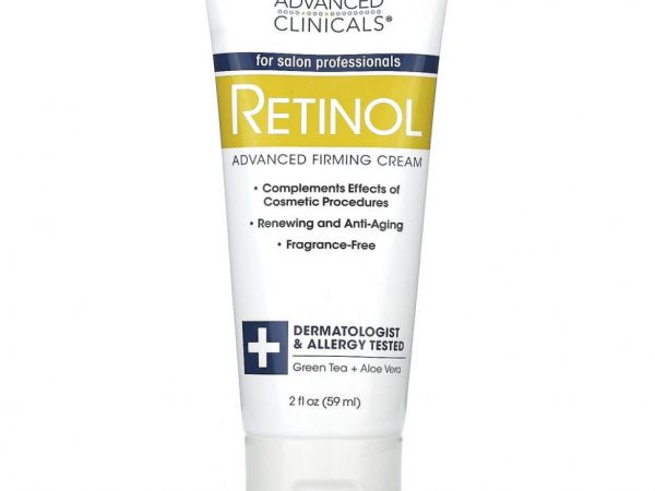 Advanced Clinicals, Retinol, улучшенный укрепляющий крем, без отдушек, 59 мл (2 жидк. Унции)