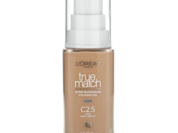 L'Oréal, True Match, супер-смешиваемая основа, холодный светлый средний C2.5, 30 мл (1 жидк. Унция)