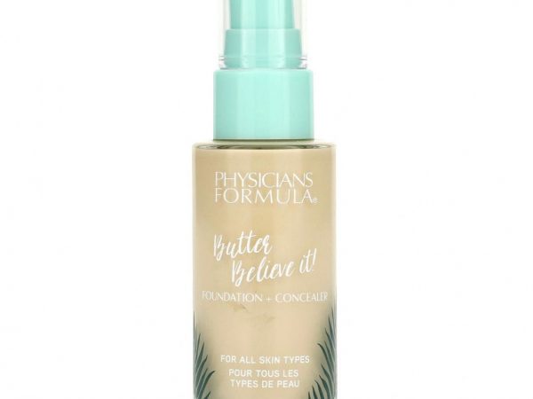 Physicians Formula, Butter Believe It, тональная основа + консилер, Fair, 1 fl. унция $ 12.99 (1 жидк. унция)