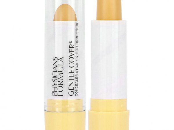 Physicians Formula, Gentle Cover, консилер-стик, желтый, 4,2 г (0,15 унции)