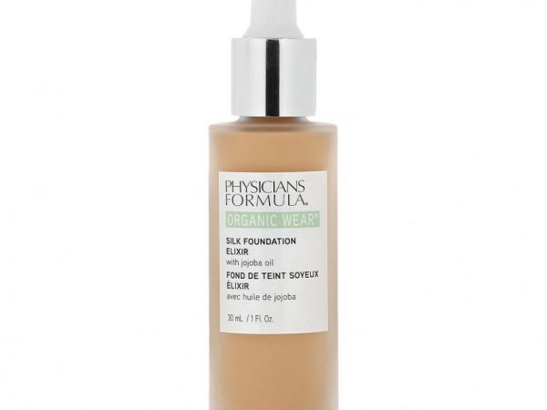 Physicians Formula, Organic Wear, эликсир для шелковой основы с маслом жожоба, средний, 30 мл (1 жидк. Унция)