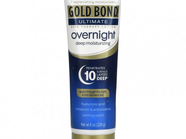 Gold Bond, Ultimate, лосьон для ухода за кожей, глубокое увлажнение на ночь, 226 г (8 унций)