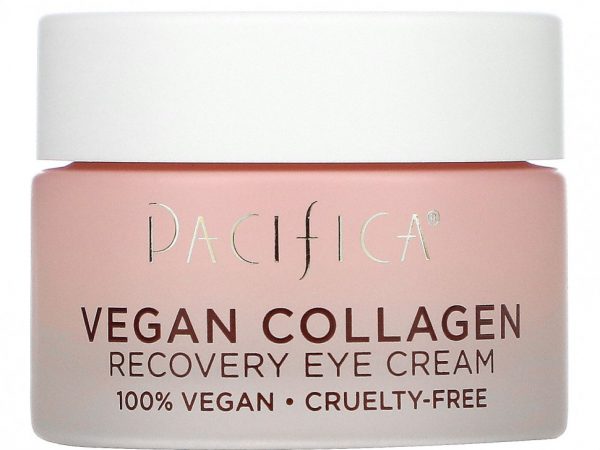 Pacifica, Vegan Collagen, Восстанавливающий крем для кожи вокруг глаз, 0,5 жидкой унции (15 мл)