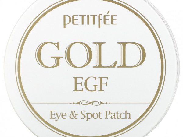 Petitfee, золото и эпидермальный фактор роста (EGF), патчи для глаз и от прыщей, 60 патчей для глаз и 30 патчей от прыщей
