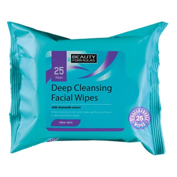 Beauty Formulas Deep Cleansing Facial Wipes 25pcs. Оригинал