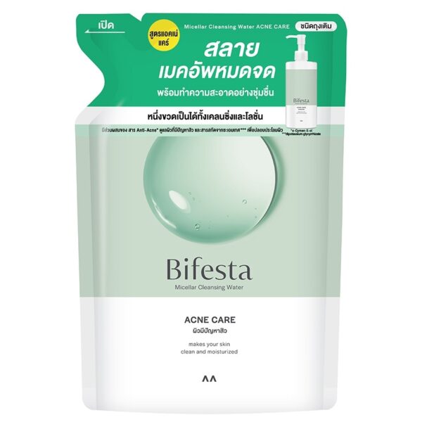 Bifesta Micellar Cleansing Water Acne Refill 360 ml. Оригинал