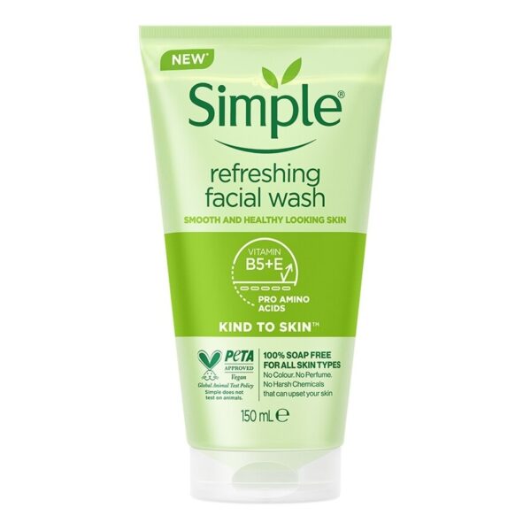 Simple Kind To Skin Refreshing Facial Gel Wash 150 Ml. เจลล้างหน้า Оригинал