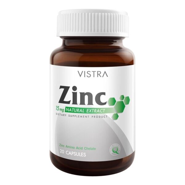 Vistra Zinc 15 Mg. 20 Capsules Оригинал