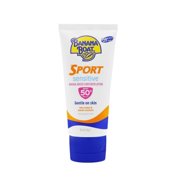 Banana Boat Sport Sensitive Mineral Based Sunscreen Lotion SPF50+ PA++++ 90 Ml. Оригинал