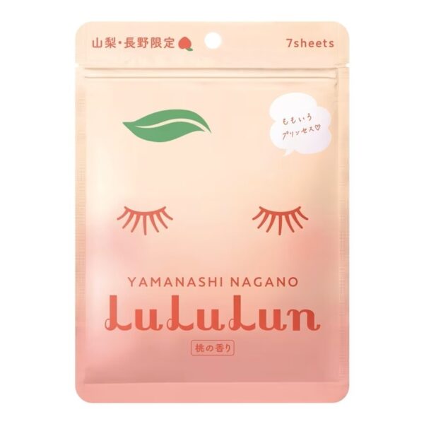 Lululun Face Mask Peach 7Day 7'S แผ่นมาส์กหน้า ลดเลือนริ้วรอย Оригинал