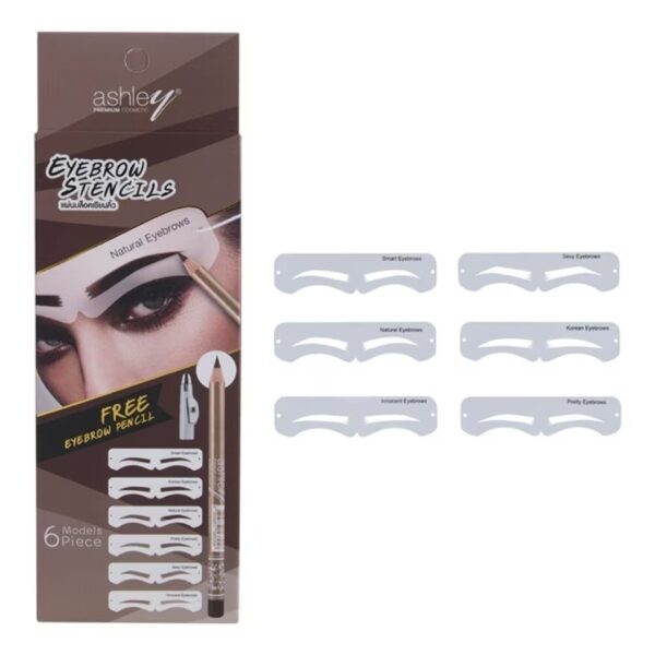 Ashley Eyebrow Stencils 6Pcs AA207 Оригинал