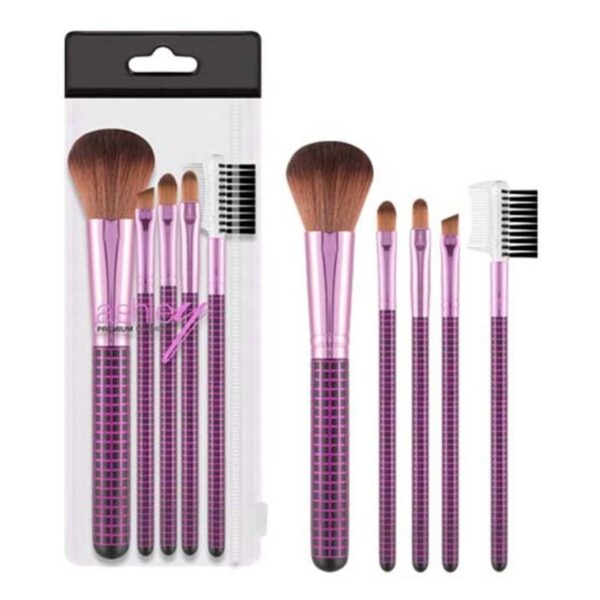 Ashley Set Brush 5 Pcs AA148 Black-Pink Оригинал
