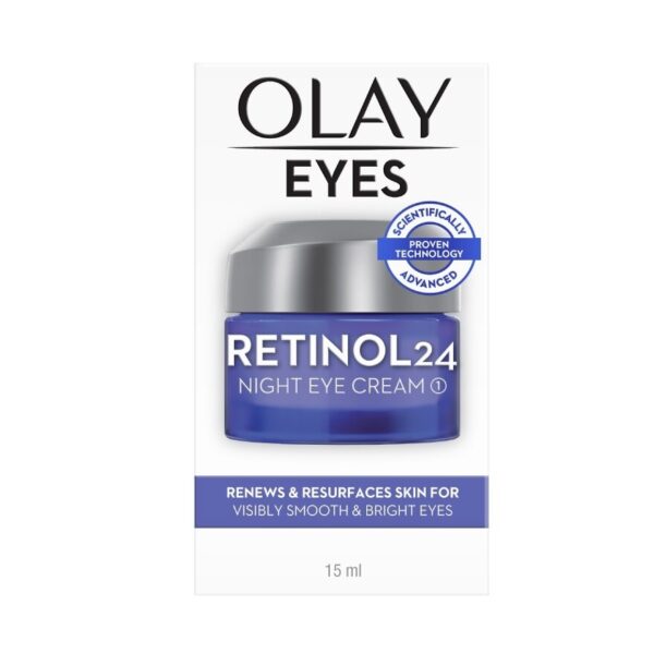 Olay Eyes Retinol 24 Night Eye Cream 15 Ml. บำรุงผิวรอบดวงตา พลัดเซลล์ผิว กระจ่างใส Оригинал