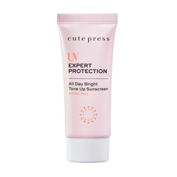Cute Press UV Expert Protection All Day Bright Tone Up Sunscreen SPF50+ PA++ 30 G. Оригинал