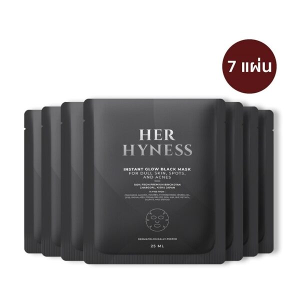 Her Hyness Instant Glow Black Mask 25 ml. x7 sheets/box Оригинал