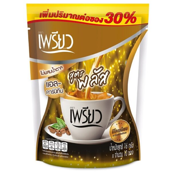 Preaw Instant Coffee L-Carnitine Flavor Sugar Free 10sac Оригинал