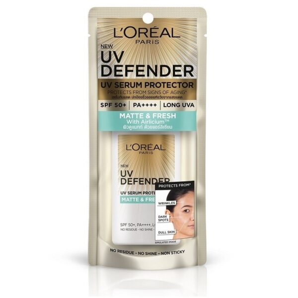 L'oreal Paris UV Defender Matte  Fresh SPF50+ PA++++ Long UVA 50 Ml. Оригинал