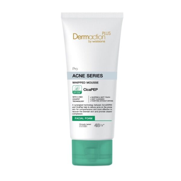 Dermaction Plus by Watsons Pro Acne Series Whipped Mousse Facial Foam 100ml Оригинал