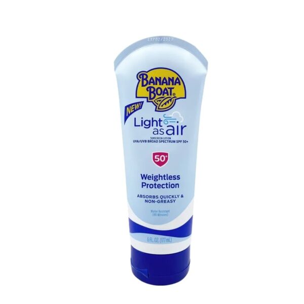 Banana Boat Light As Air Sunscreen Lotion UVA UVB Broad Spectrum SPF50+ 177 Ml. Оригинал