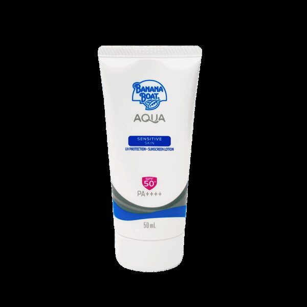 Banana Boat Aqua Sensitive Skin UV Protection Sunscreen SPF 50+ PA++++ 50 Ml. Оригинал