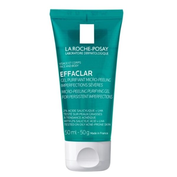 Laroche Posay Effaclar Micro Peeling Gel 50 ml. Gel cleanser for acne-prone skin Оригинал