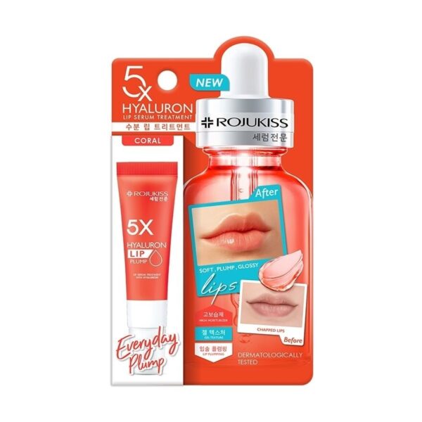 Rojukiss 5X Hya Coral Lip Serum Treatment 10 Ml. ลิปเซรั่ม บำรุงริมฝีปาก Оригинал
