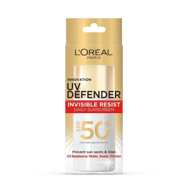 L'Oreal Paris UV Defender Invisible Resist Daily Sunscreen SPF 50+ 50 Ml. Оригинал