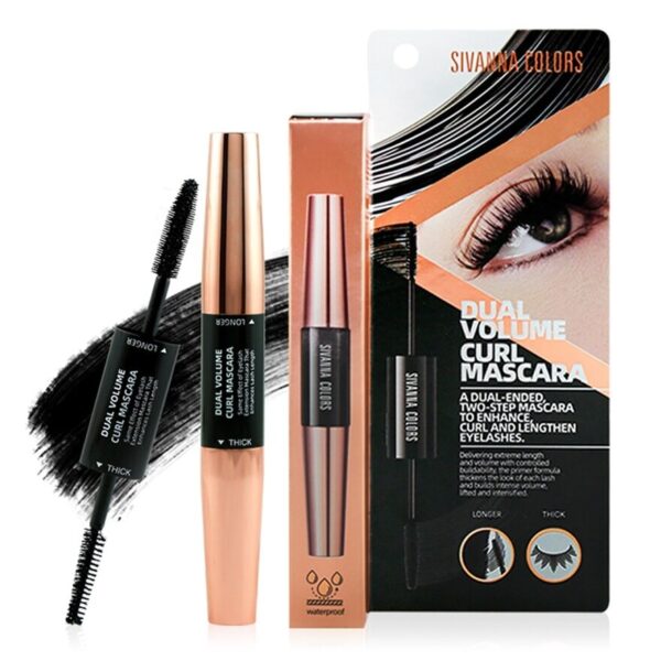 Sivanna Dual Volume Curl Mascra 8g. Black Оригинал