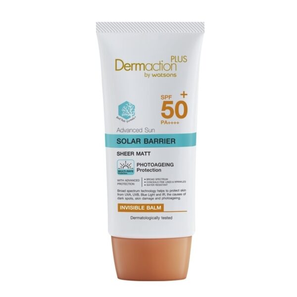Dermaction Plus by Watsons Advanced Sun Solar Barrier Invisible Balm SPF50+ PA++++ Оригинал