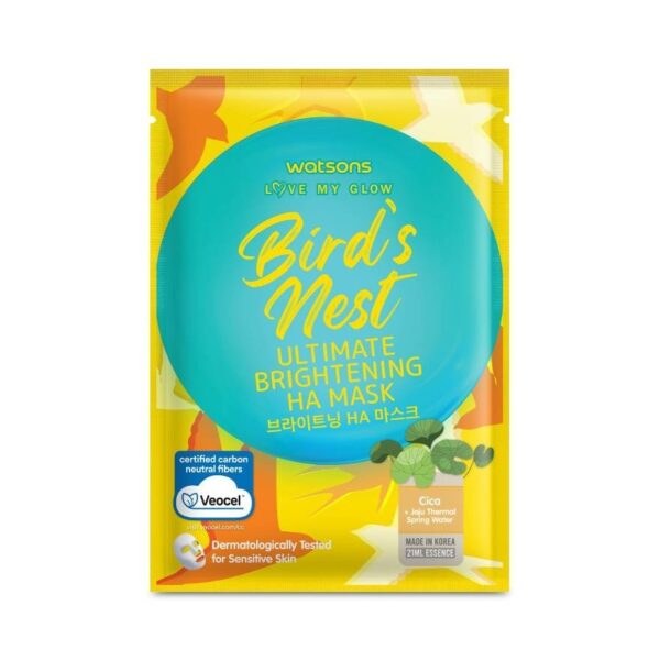 Watsons Love My Glow Bird's Nest Ultimate Brightening Ha Mask 1 Sheet. Оригинал