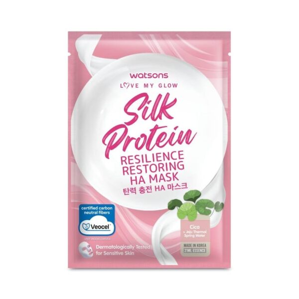 Watsons Love My Glow Silk Protein Resilience Restoring Ha Mask 1 Sheet. Оригинал
