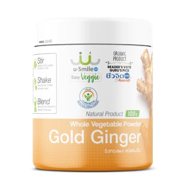 uSmile 101 Golden Ginger Powder 100 g. Healthy Drink Spicy Fresh Оригинал