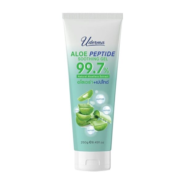 Uderma Aloe Peptide Soothing Gel 250 G. เจลอโลเวร่า บำรุง ผิวกระจ่างใส ผิวชุ่มชื้น Оригинал