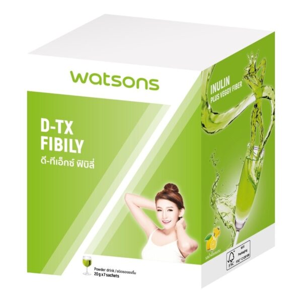 Watsons D-Tx Fibily (Dietary Supplement Product) 7 sachets Оригинал