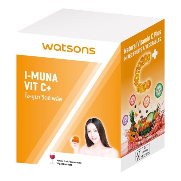 Watsons I-Muna Vit C+ (Dietary Supplement Product) 10 sachets Оригинал