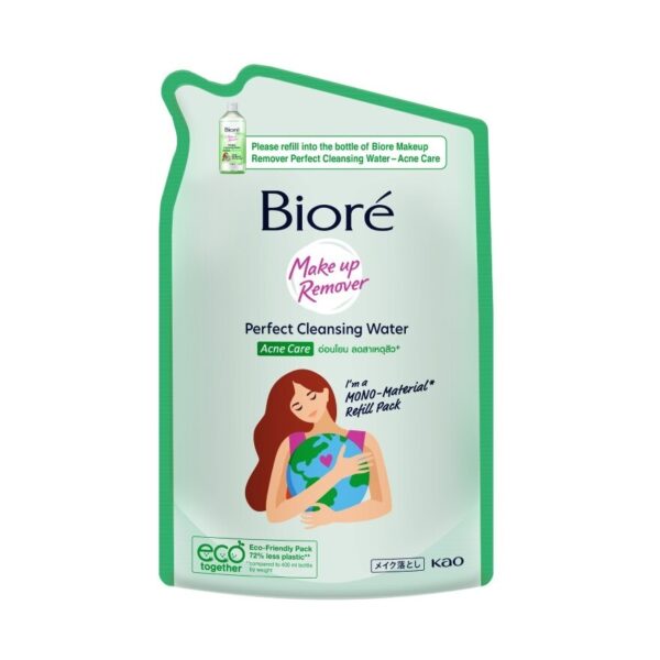 Biore Makeup Remover Perfect Cleansing Water Acne Care 330 Ml. (Refill) Оригинал