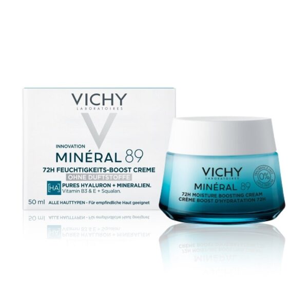 Vichy Mineral 89 72H Moisture Boosting Cream 50 ml. Hyaluronic Acid for All Skin Type Оригинал