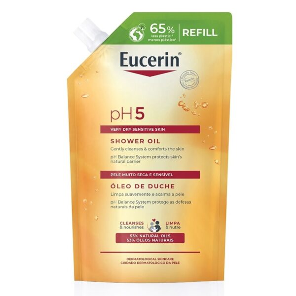 Eucerin pH5 Shower Oil Very Dry Sensitive skin 400 ml. Refill Оригинал