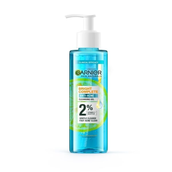 Garnier Skin Naturals Bright Complete Anti-Acne Cleansing Gel 120 Ml. Оригинал