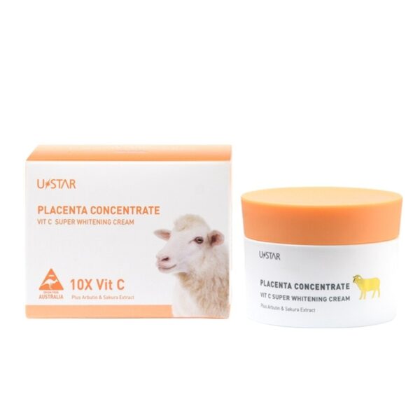 Ustar Placenta Concentrate Vit C Super Whitening Cream 100g. Оригинал