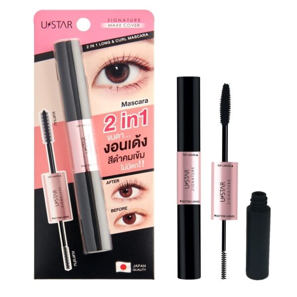 Ustar Zig.nature Maxx Cover 2 In 1 Long.  Curl Mascara 10g. Black Оригинал