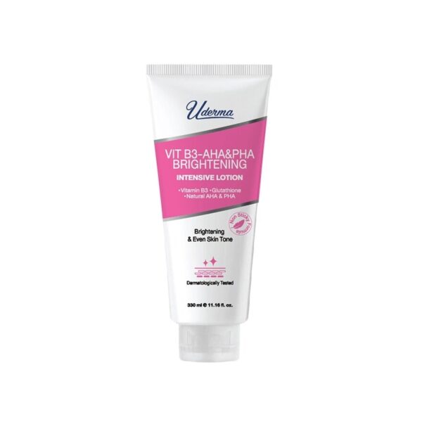 Uderma Vit B3-AHA PHA Brightening Intensive Lotion 330 Ml. โลชั่น บำรุงผิวกาย Оригинал
